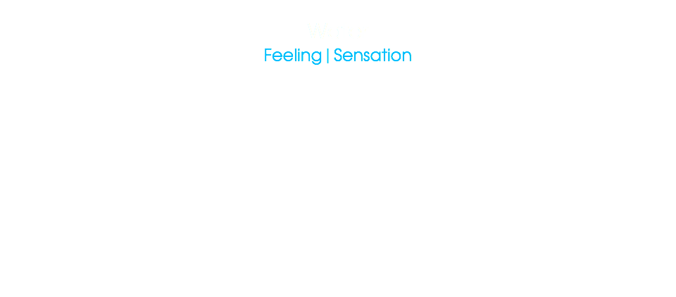  Water
Feeling|Sensation